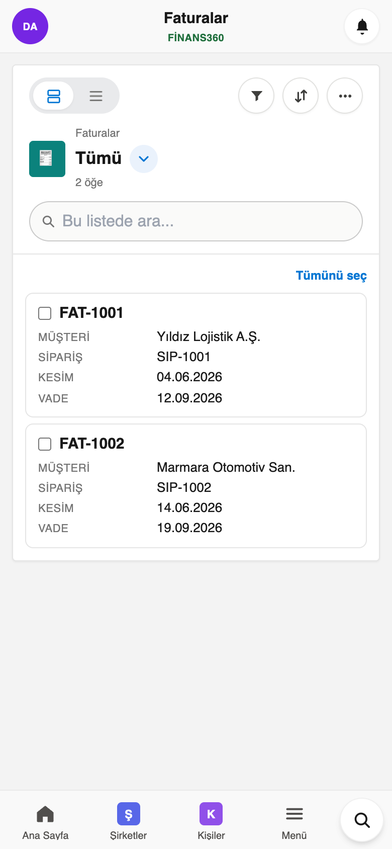 Ohana360 mobil uygulaması